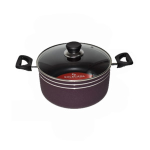 Solecasa Casserole 26cm With Glass Lid Solecasa Casserole 26cm With Glass Lid