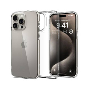 Spigen Ultra Hybrid Clear Case For Apple iPhone 15 Pro Max (ACS06565) Spigen Ultra Hybrid Clear Case For Apple iPhone 15 Pro Max (ACS06565)
