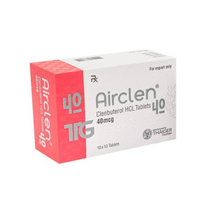 Thaiger Pharma AirClen Clenbuterol 40mg - 100 Tablets Thaiger Pharma AirClen Clenbuterol 40mg - 100 Tablets