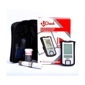 Ucheck Blood Glucose Monitoring System With 10 Test Strips Ucheck Blood Glucose Monitoring System With 10 Test Strips