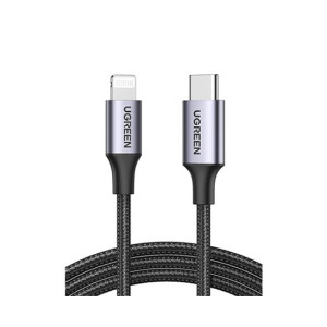 Ugreen USB-C To Lightning Charging Cable Black (60759) - 3ft Ugreen USB-C To Lightning Charging Cable Black (60759) - 3ft