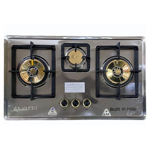 Black Stone Gas Hob Brass Burner - BS-823-NG Black Stone Gas Hob Brass Burner - BS-823-NG