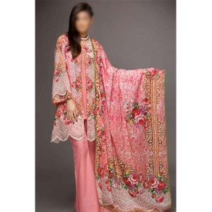 Waqas inc Embroidered Unstitched 3 Piece (0003) Waqas inc Embroidered Unstitched 3 Piece (0003)