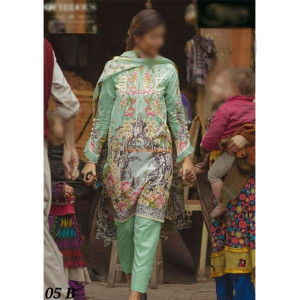 Waqas inc Embroidered Unstitched 3 Piece (0010) Waqas inc Embroidered Unstitched 3 Piece (0010)