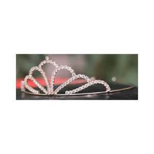 Wish Luxury Crystal Crown Headband For Girls Golden Wish Luxury Crystal Crown Headband For Girls Golden