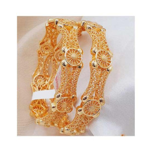 Zamzam Gold Plated Kara Pair (0159) Zamzam Gold Plated Kara Pair (0159)