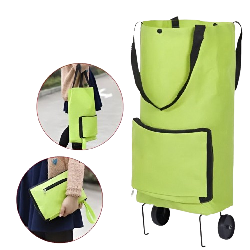 iShopping - Rg Shop Foldable Shopping Trolley Bag Green