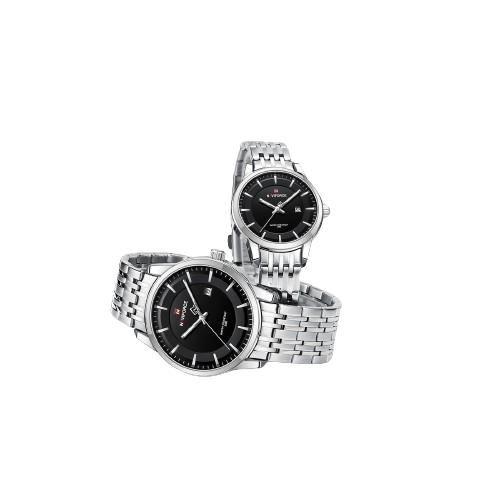 iShopping - Naviforce Couple Connect Edition Watch For Couple White (nf-9228-c-4)