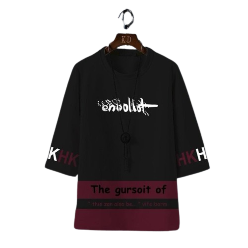 iShopping - RG Shop Drop Shouldar Printed T-Shirt For Men.-Black