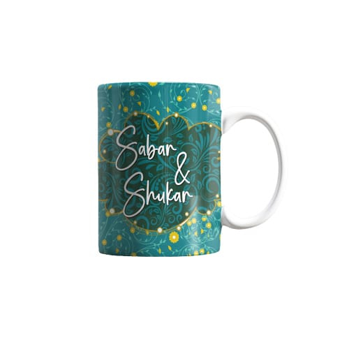 iShopping - ZamZam Green Bloomes Printed mug