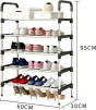 iShopping - City Mart 5 Layer Stainless Steel Shoe Rack