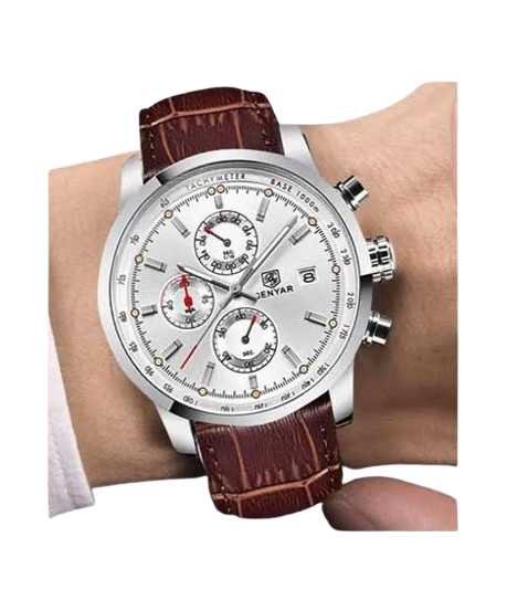 iShopping - Benyar Chronograph Edition Men's Watch Brown (BY-1036)