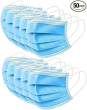 iShopping - Hamayun Goods 3 Ply Disposable Surgical Face Mask Blue (Pack Of 50)