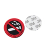 iShopping - Wish Hub No Smoking Logo Stickers For Car Red