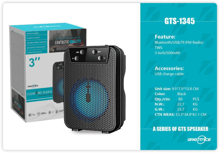 iShopping - GTS 1345 Wireless Speaker