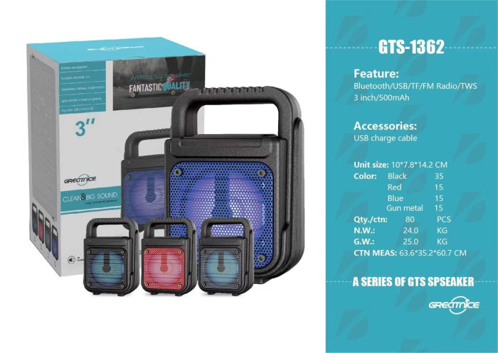 iShopping - Gts 1361 3 Inch Bluetooth Speaker