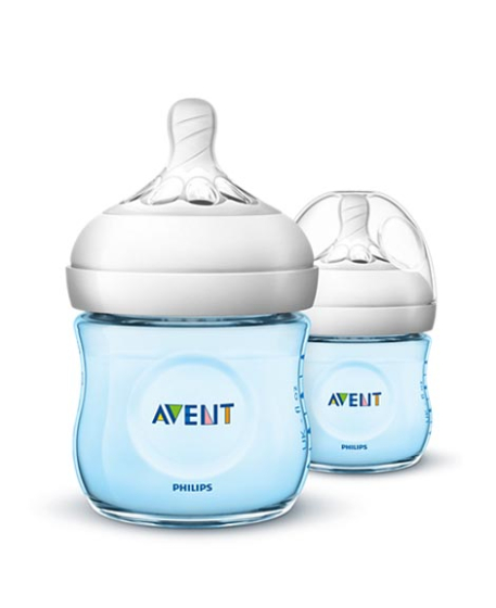 iShopping - Philips Avent Natural Baby Bottle 125ML 2 Pcs - 0m+ (SCF692/23)