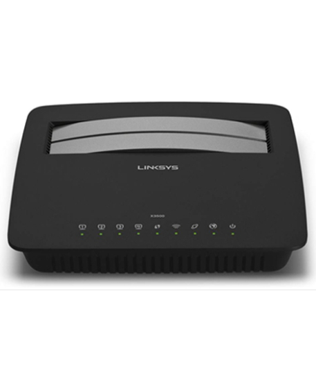 iShopping - Linksys N750 Dual Band Wi-Fi Router With ADSL2+ Modem and USB (X3500)