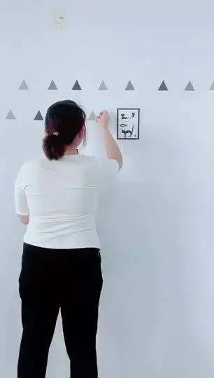 iShopping - Baby Boy Room Triangles Wall Stickers