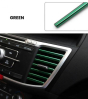 iShopping - Ferozi Traders Car Air Conditioner Decorative U Shape Strips Green Pack Of 10