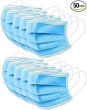 iShopping - Hamayun Goods 3 Ply Disposable Surgical Face Mask Blue (Pack Of 50)