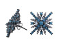 iShopping - Zed Eye Stellar Burst Earrings For Women Turquoise (ISE078C)