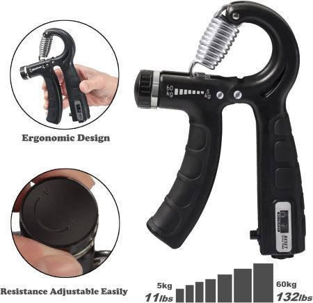 iShopping - Shop Zone Adjustable Hand Gripper for Forearm Exerciser