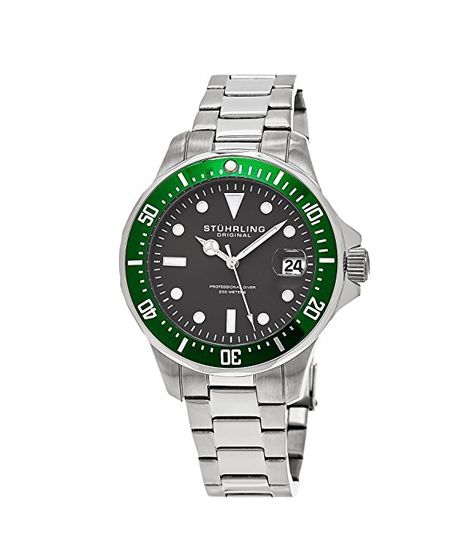 iShopping - Stuhrling Original Aquadiver 664 Men's Watch Silver (664.03)