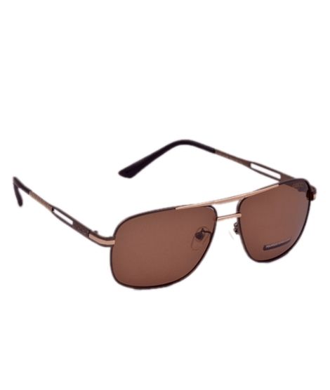 iShopping - Urban Glasses Aviator Square Polarized Sunglasses Brown (743)