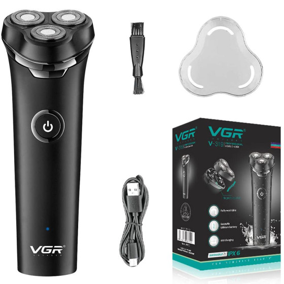 iShopping - VGR Cordless Rechargeable Rotary Shavers for Men - (V-319)