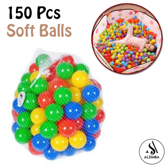 iShopping - Alsimba Soft Plastic Tent Balls Set for Play House Tent and Swimming Pool (150-Balls-Set)