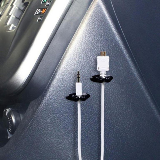iShopping - Ferozi Traders Car Wire Cable Holder Pack of 8
