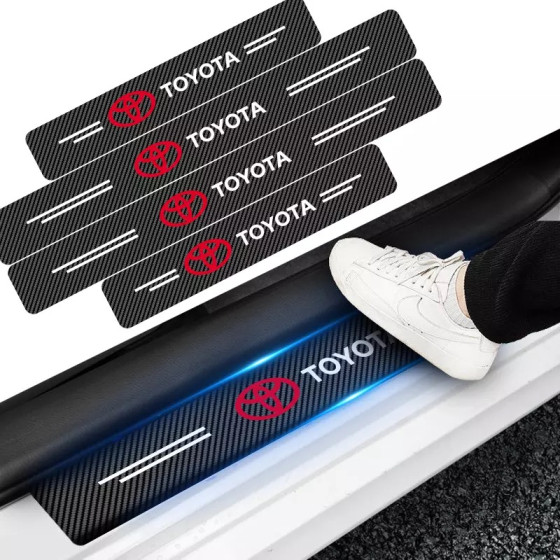 iShopping - Ferozi Traders Toyota Car Door Anti Stepping Protection Stickers Pack Of 4