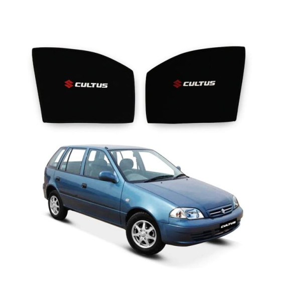 iShopping - Muzamil Store Side WIndow Shade With Logo Suzuki Cultus (2003-2017)