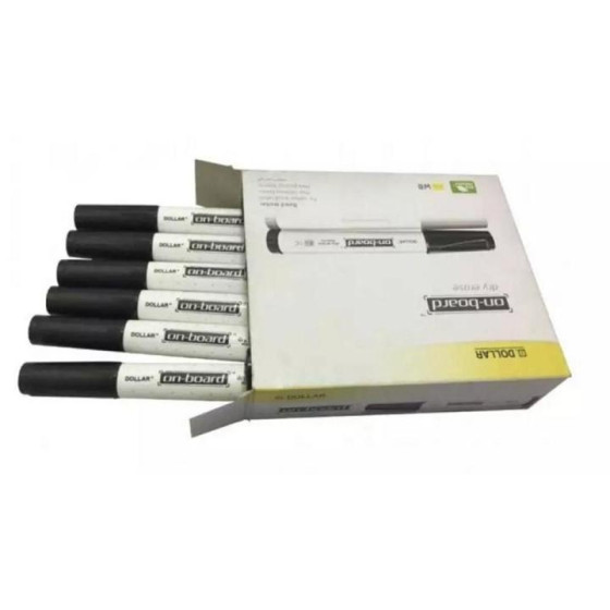 iShopping - Muzamil Store Pack of 12 White Board Marker - Black