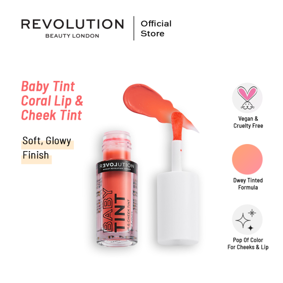 iShopping - Relove By Revolution Baby Tint Coral Lip & Cheek Tint