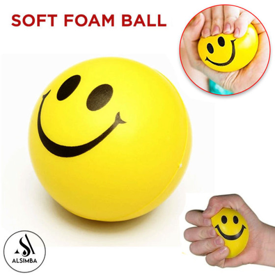 iShopping - Alsimba Pack Of 2 Soft Foam Smiley Emoji Balls for Kids - (AS-0057)