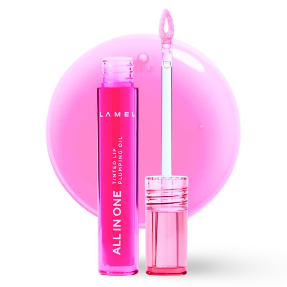 iShopping - Lamel All In One Lip Tinted Plumping Oil - 404 Berry Ice