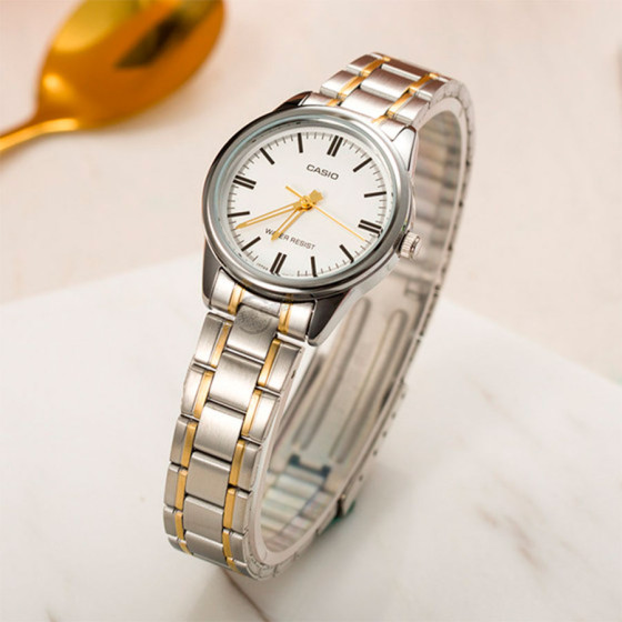iShopping - Casio Two-Tone Stainless Steel Watch For Women (LTP-V005SG-7A)