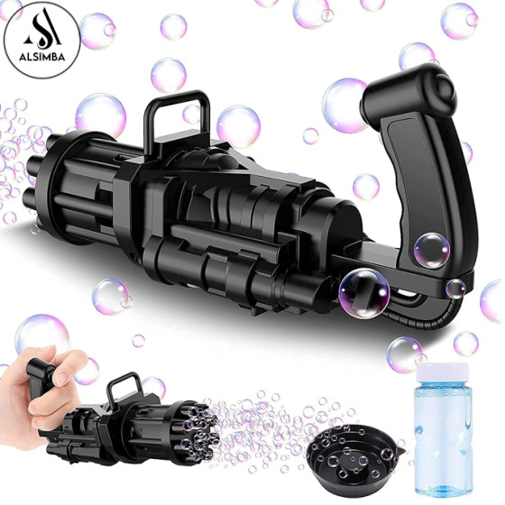 iShopping - Alsimba Automatic Bubble Machine Gun for Kids - Assorted Color (AS-0024)