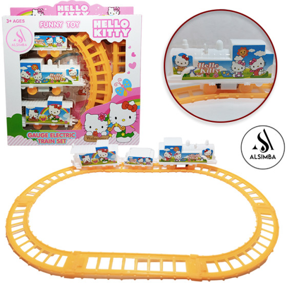 iShopping - Alsimba Hello Kitty Electric Train Set Toy Pink (AS-0046)