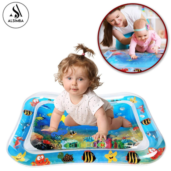 iShopping - Alsimba Baby Water Play Mat with Soft Floating Toys Tummy Time Pad (AS-0059)