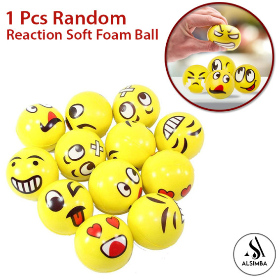 iShopping - Alsimba Soft Foam Reaction Emoji Balls 1 Pc for Kids (AS-0062)