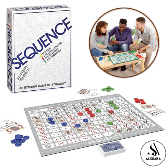iShopping - Alsimba Sequence Strategy Board Game (AS-0085)