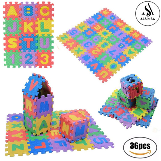 iShopping - Alsimba Puzzle Foam Flour Play Mat For Kids 36 Pieces (AS-0096)