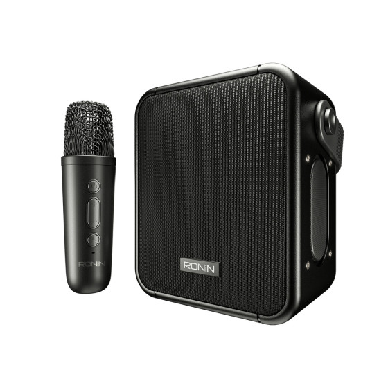 iShopping - Ronin Beat Box Speaker With Wireless Karaoke Mic Black (R-3040)