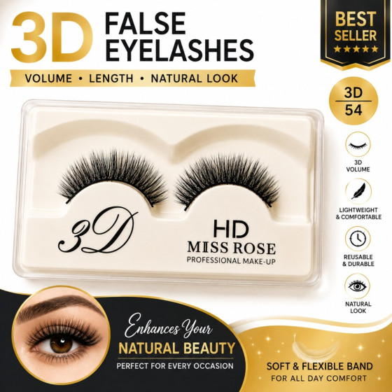 iShopping - Miss Rose 3D 54 HD False Eyelashes