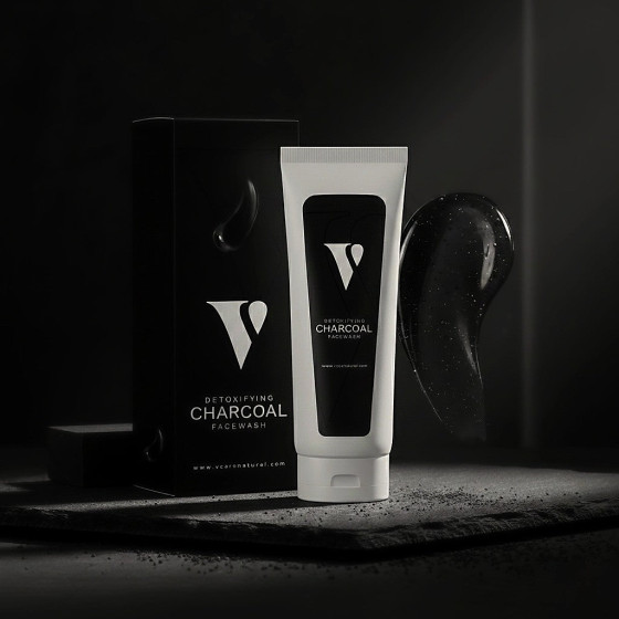 iShopping - Vcare Natural Charcoal Facewash & Scrub - 75ml