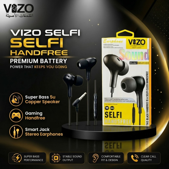 iShopping - Vizo Selfi Gaming Handsfree - Black