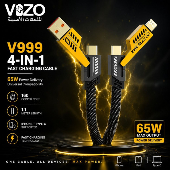 iShopping - Vizo 4 In 1 Ultra Fast Multi-Mode Cable (V999)